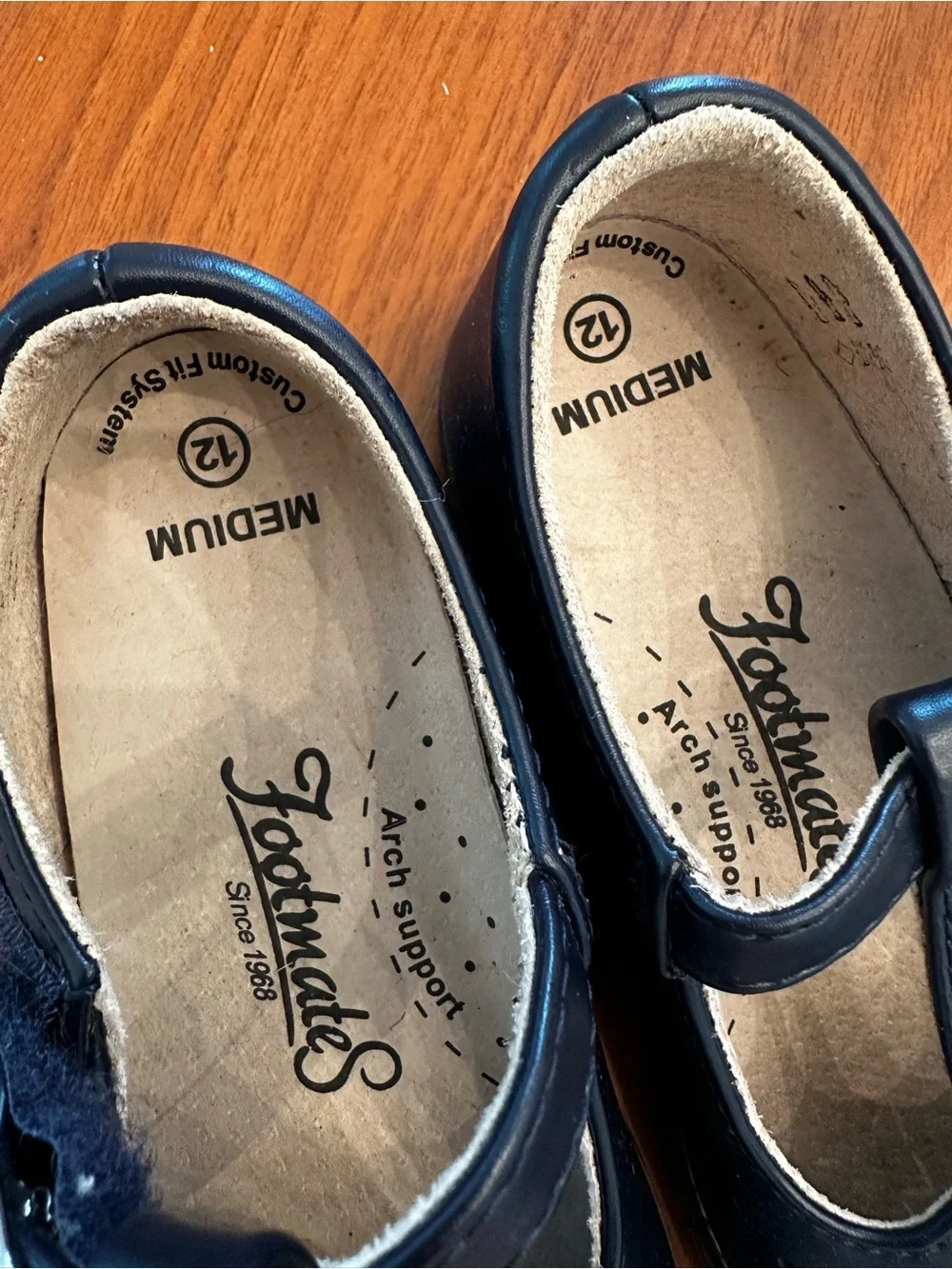 Footmates Navy Blue Mary Jane Shoes with Supportive Insole size 12